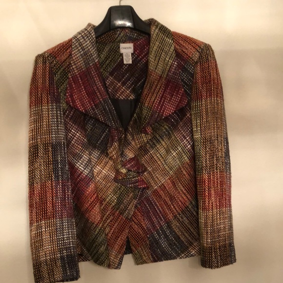 Chico's Jackets & Blazers - Chicos brand fall plaid blazer Size 3